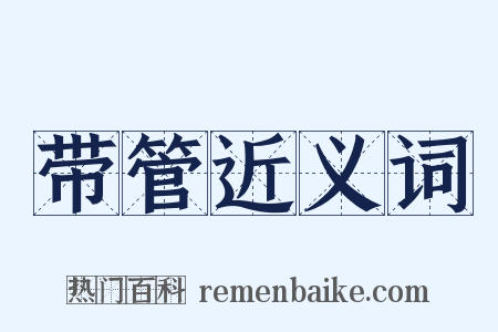 带管近义词是什么意思的图片